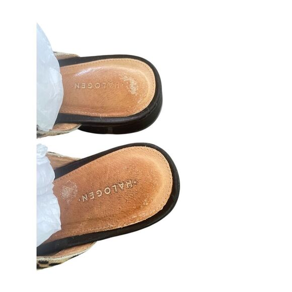 Halogen Violet Leopard Calf Hair Mules Size 8.5M - Picture 4 of 16